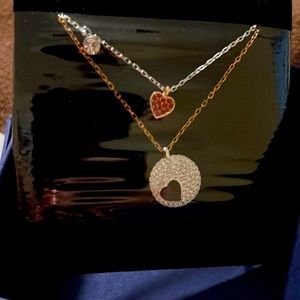 COPY - Swarovski Dual Pendant Necklace